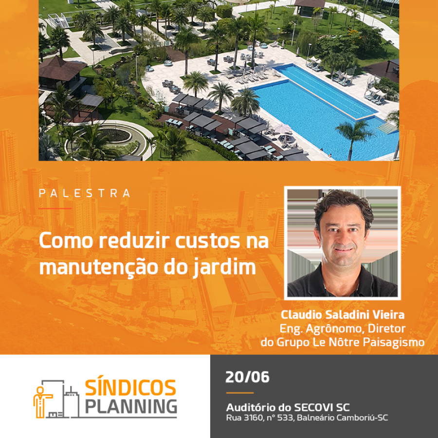 Workshop Sindicos Planning - palestra técnica sobre Manutenção de jardins 